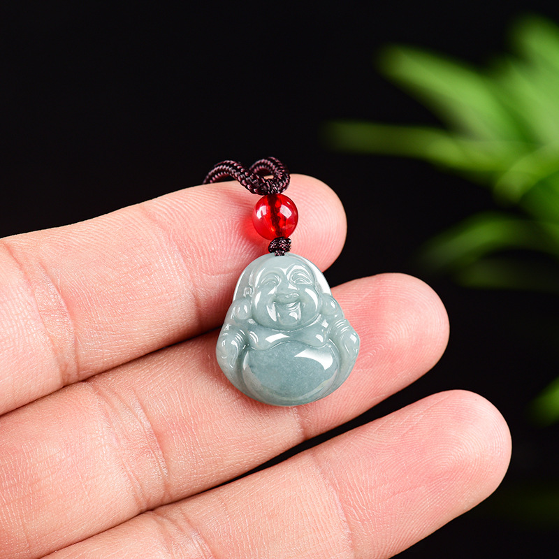 Jewelry & Watches Sp Z Oo Janów Lubelski - Myanmar Jadeite Guanyin Buddha Pendant Necklace