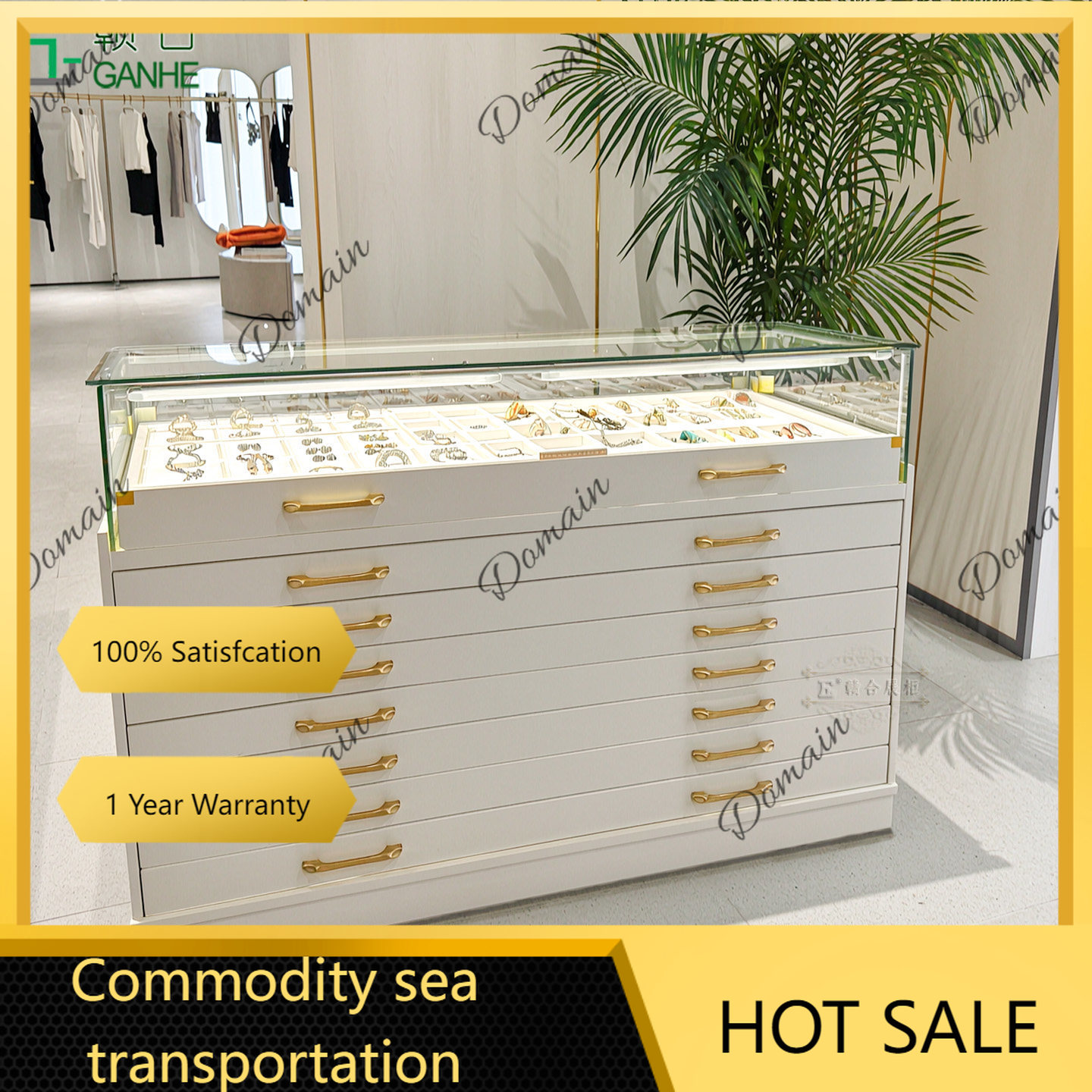Jewelry With Watches - 81 N Light luxury glass display
