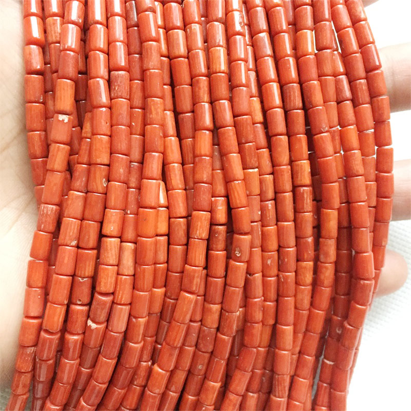 Rare 4*6MM Round Tube Orange R - Gemstone Bracelet Healing 评论和价格