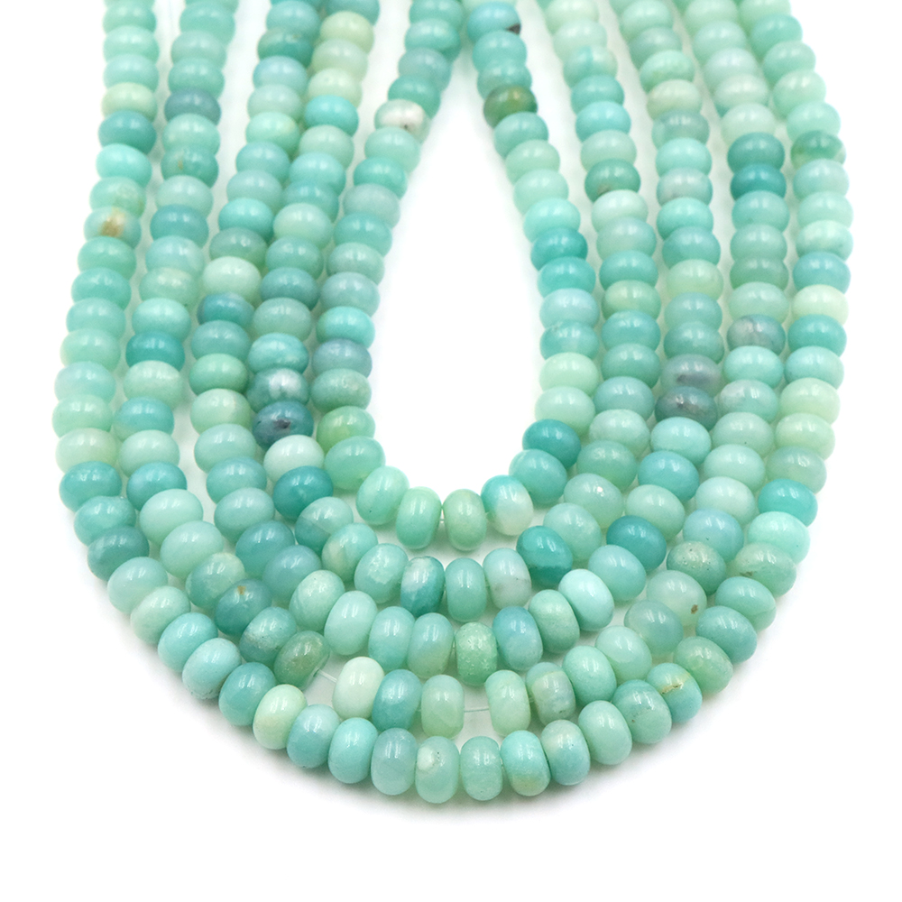 5x8mm Natural Stone Amazonite  - Gemstone Bracelet Healing 评论和价格
