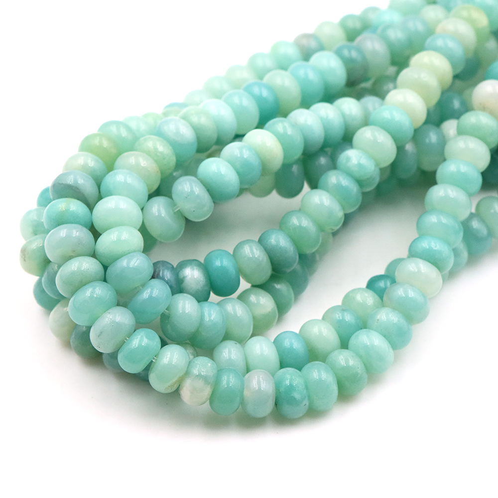 5x8mm Natural Stone Amazonite  - Gemstone Bracelet Healing 评论和价格