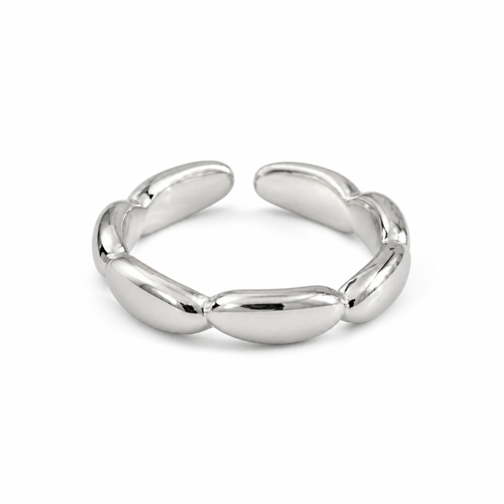 Fashion 7 Grain Rice Design Ri - Minimalist Ring Stackable 评论和价格