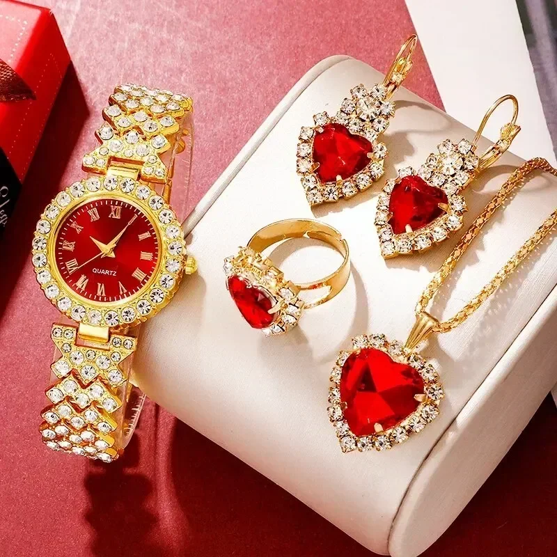 Golden Luxury Watch Women Ring - Jewelry Clasp Watches 评论和价格