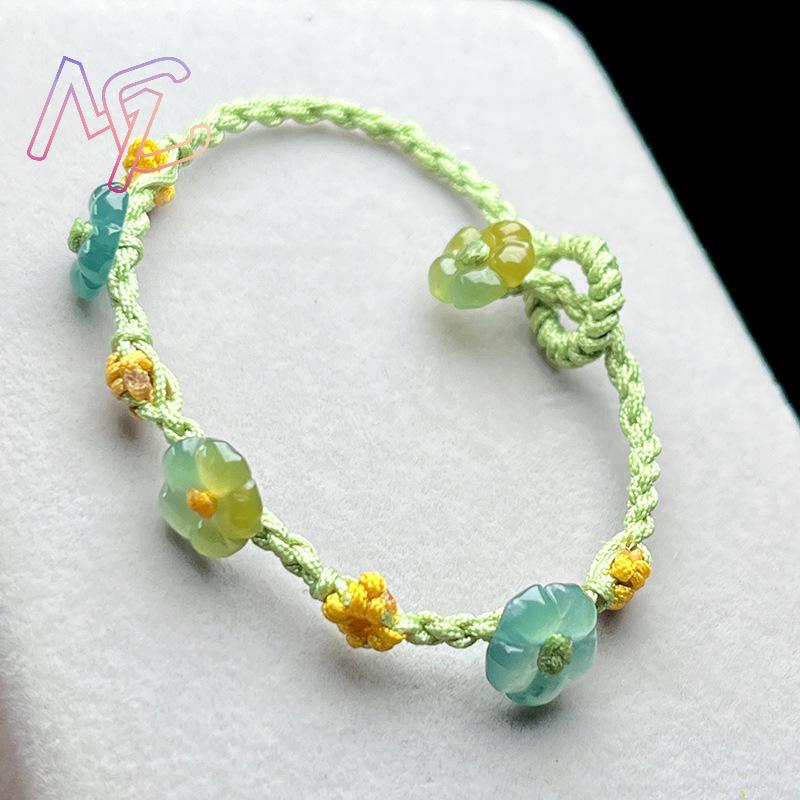 Myanmar Jadeite Flower Bracele - Jewelry & Watches Sp Z Oo Janów Lubelski 评论和价格