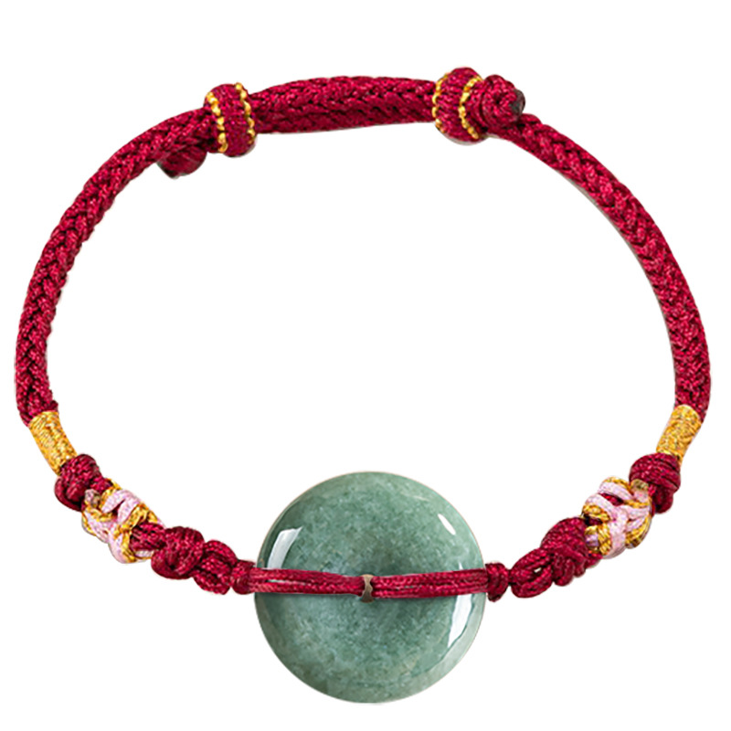 Green Myanmar Jadeite Donut Br - Jewelry & Watches Sp Z Oo Janów Lubelski 评论和价格
