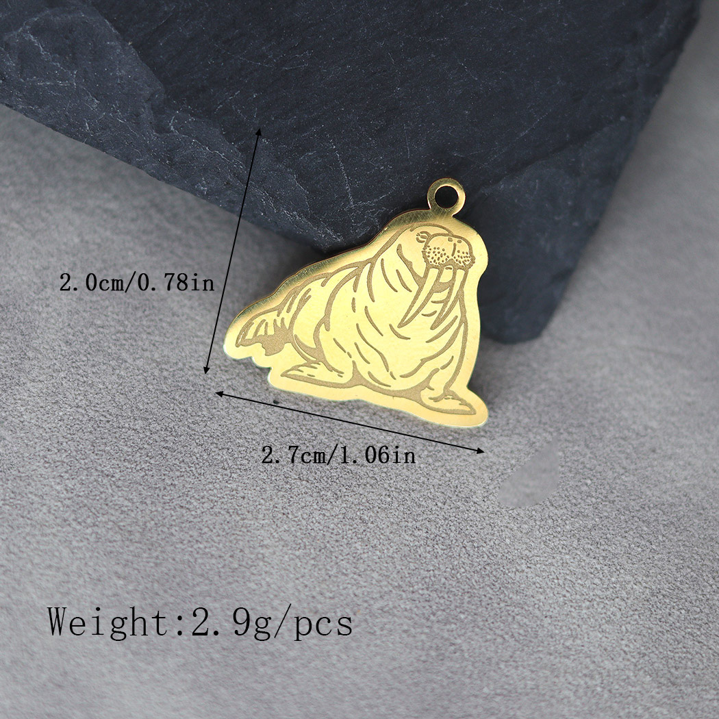 2pcs Cute Chubby Pacific Walru - Pacific Jewelry & Watches Los Angeles 评论和价格