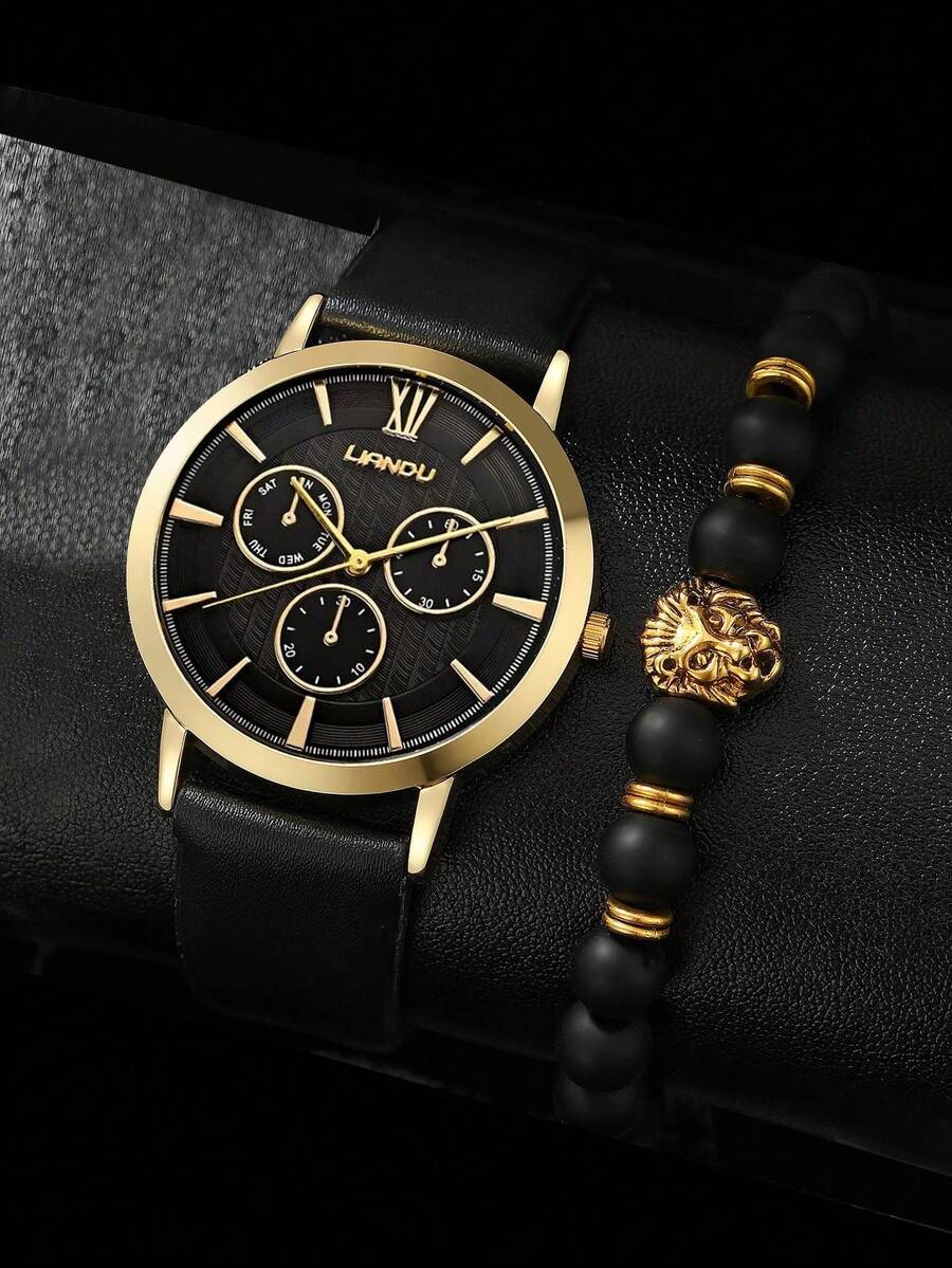 LIANDU LIANDU 1 Set Men's Fash - Jewelry With Watches 评论和价格