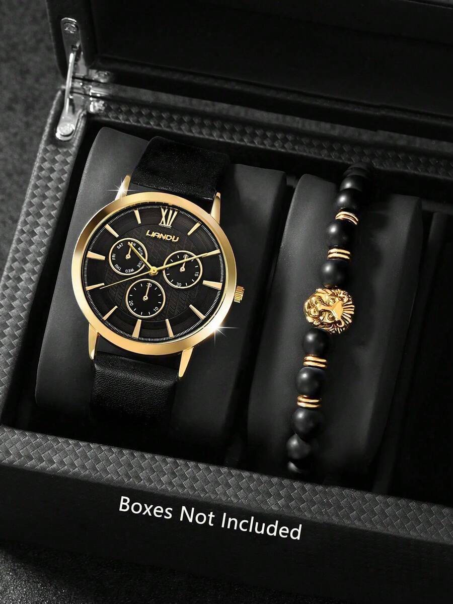 LIANDU LIANDU 1 Set Men's Fash - Jewelry With Watches 评论和价格