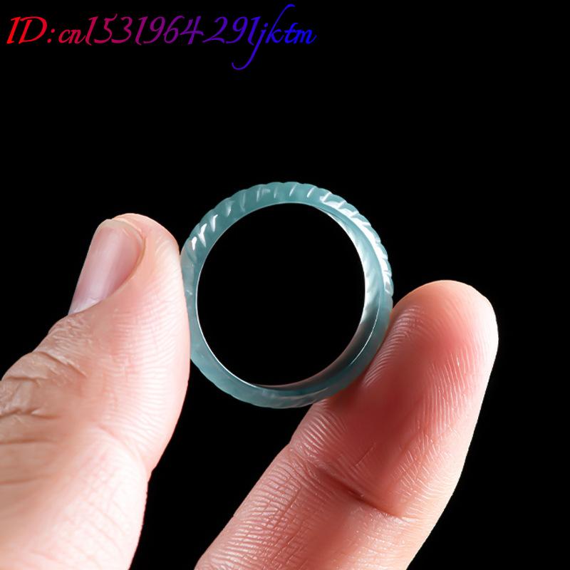 Blue Real Burmese Jadeite Ring - Jewelry & Watches Sp Z Oo Janów Lubelski 评论和价格