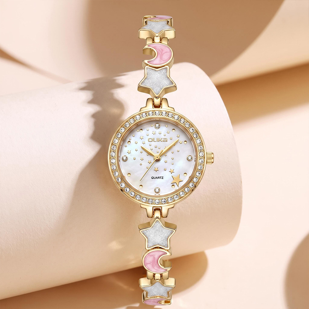 Women's Light Luxury Starry Mo - Jewelry Clasp Watches 评论和价格