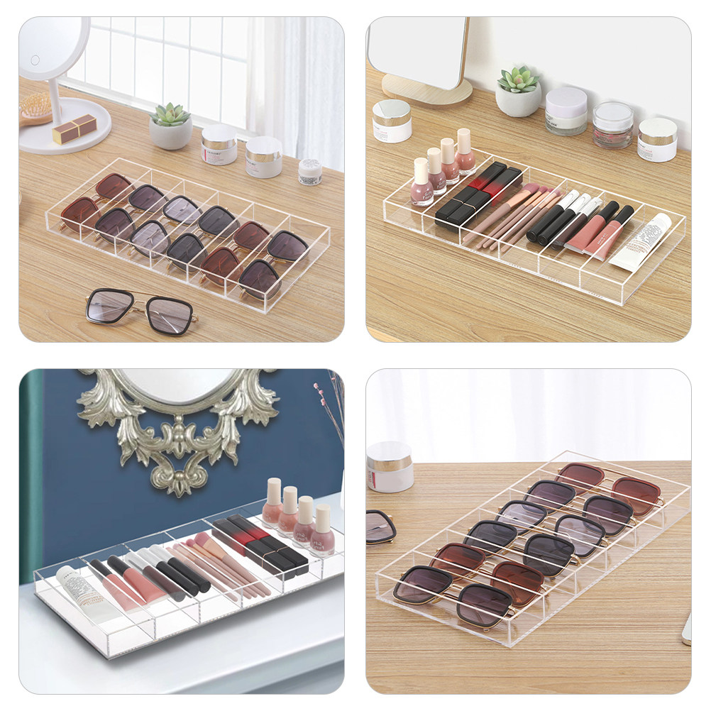 Clear Acrylic Sunglasses Tray  - Jewelry Organizer Watches 评论和价格