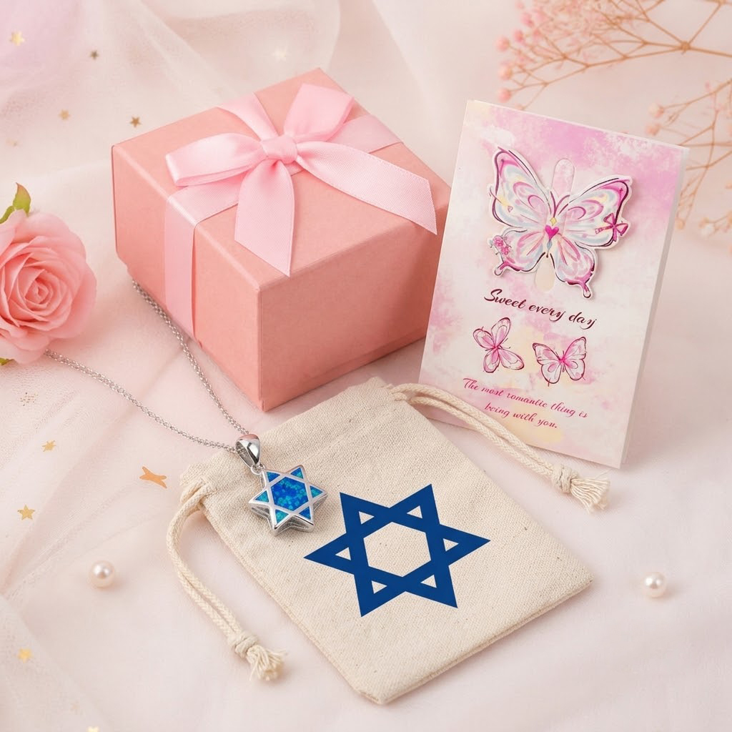 Star of David Opal Pendant Nec - Jewelry & Watches Sp Z Oo Janów Lubelski 评论和价格