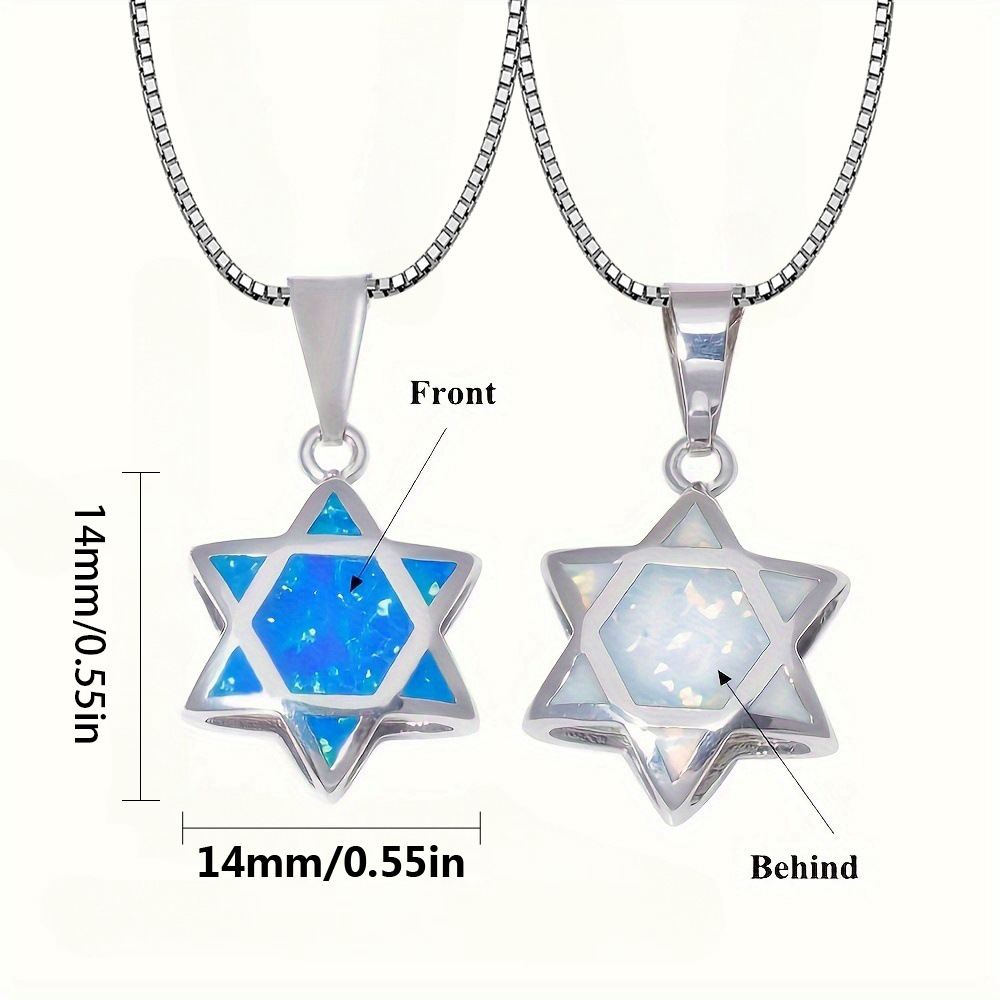 Star of David Opal Pendant Nec - Jewelry & Watches Sp Z Oo Janów Lubelski 评论和价格