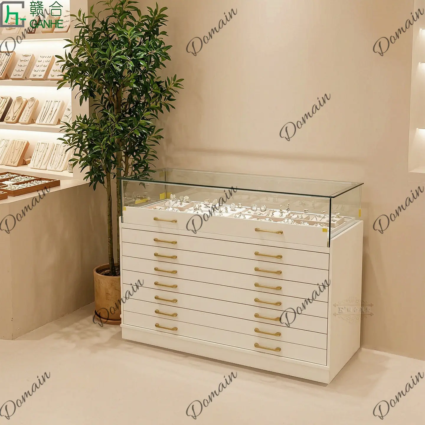 81 N Light luxury glass displa - Jewelry With Watches 评论和价格