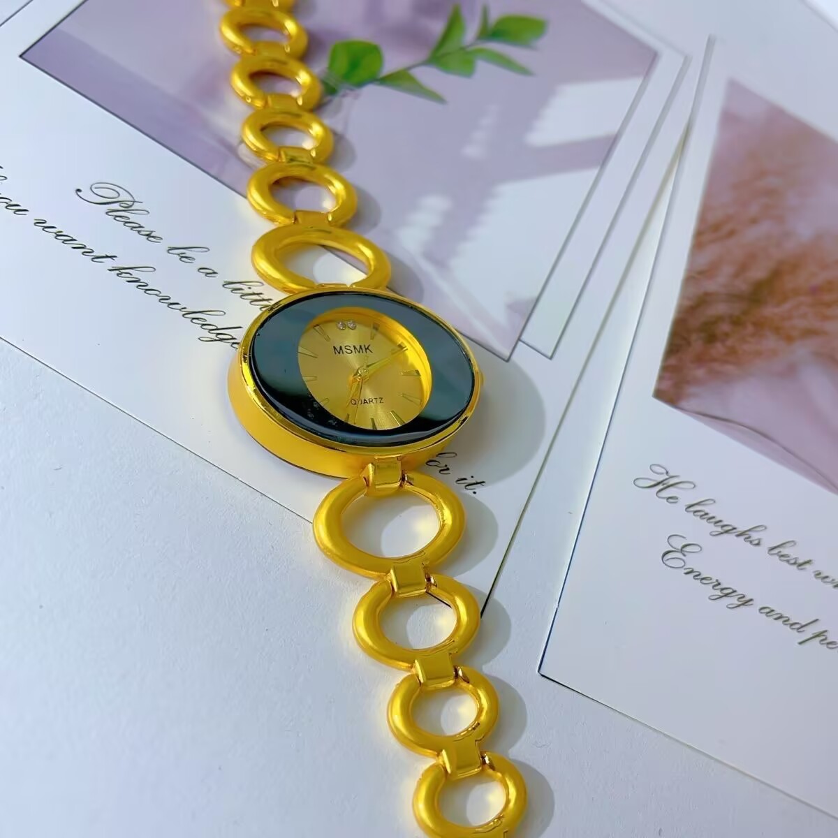 New American 24K Gold Plated W - Jewelry Clasp Watches 评论和价格
